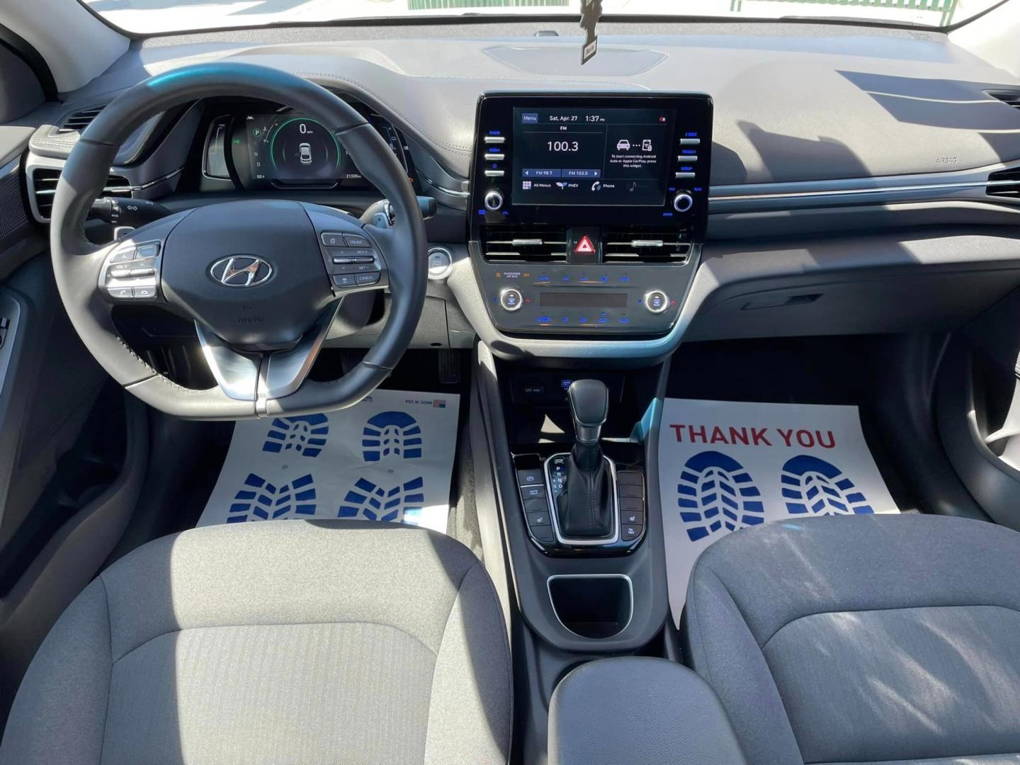 2021 WHITE /GRAY Hyundai Ioniq Plug-In Hybrid (KMHC75LD7MU) , located at 744 E Miner Ave, Stockton, CA, 95202, (209) 944-5770, 37.956863, -121.282082 - Photo#9